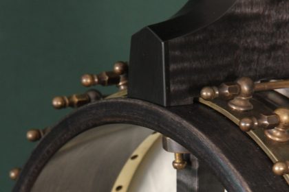 Longneck Custom Banjo with Raw Brass Hardware