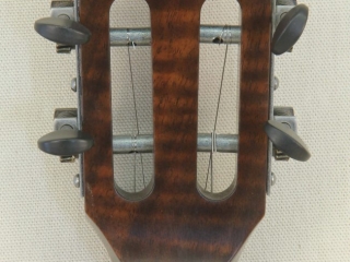 Custom Spunover Slothead Banjo with Figured Claro Walnut