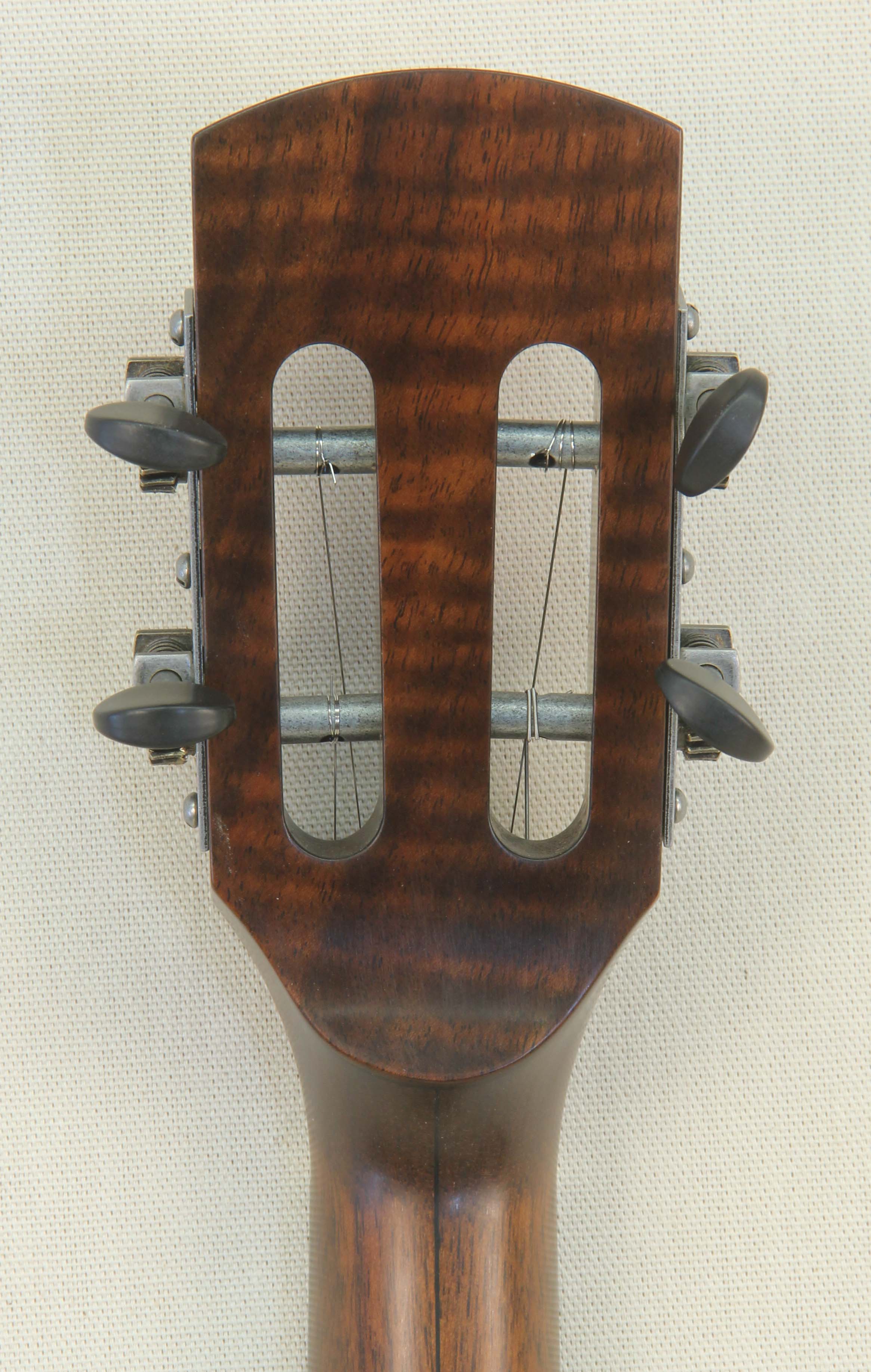 Custom Spunover Slothead Banjo with Figured Claro Walnut