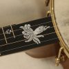 106 – 12 Figured Walnut Trickster Folklore Banjo-28